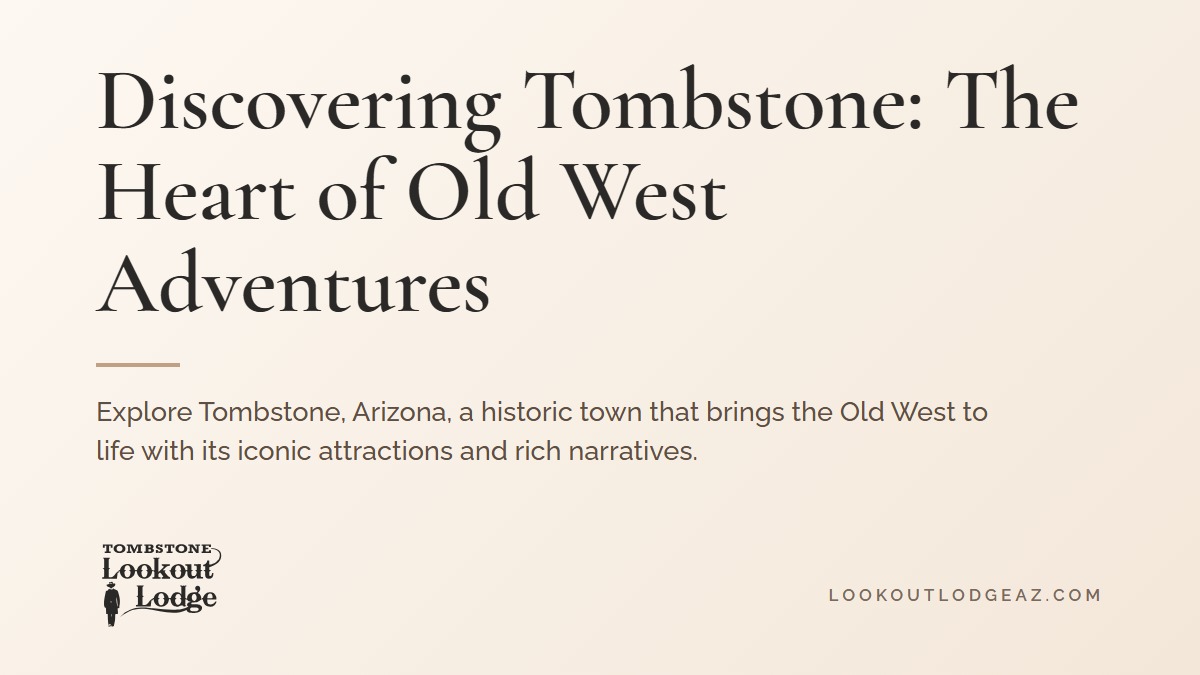Title card reading Discovering Tombstone: The Heart of Old West Adventures