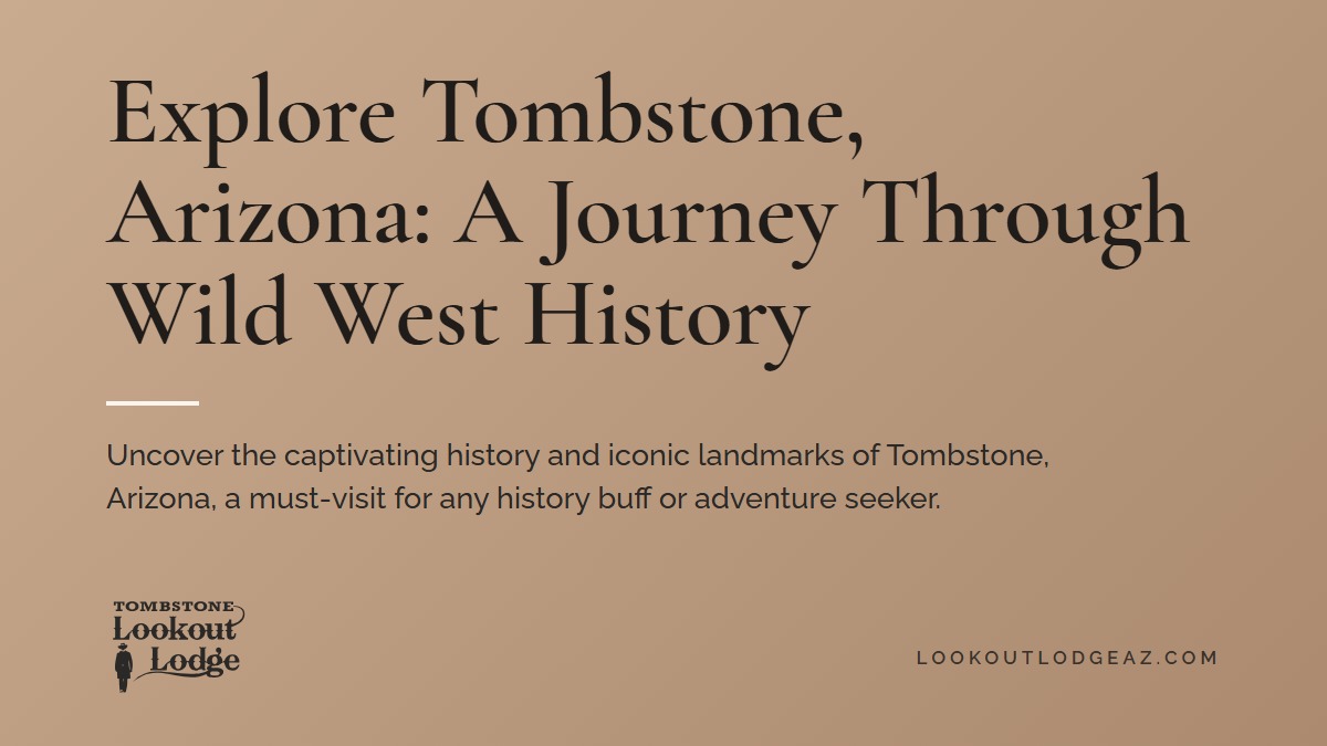 Title card reading Explore Tombstone, Arizona: A Journey Through Wild West History