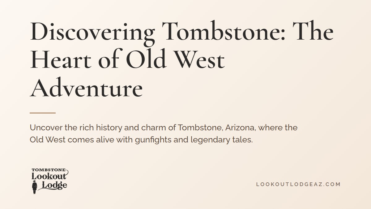 Title card reading Discovering Tombstone: The Heart of Old West Adventure