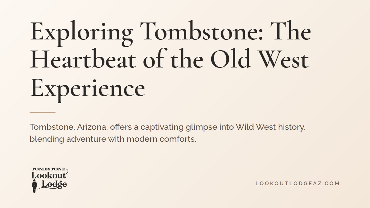 Title card reading Exploring Tombstone: The Heartbeat of the Old West Experience