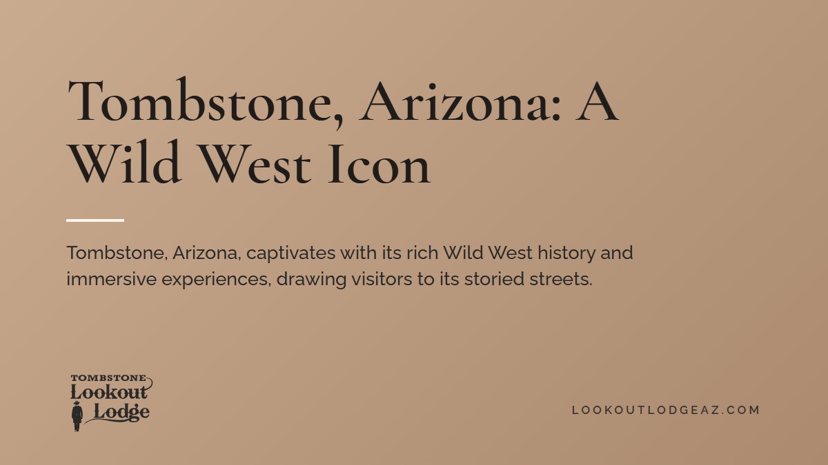 Title card reading Tombstone, Arizona: A Wild West Icon
