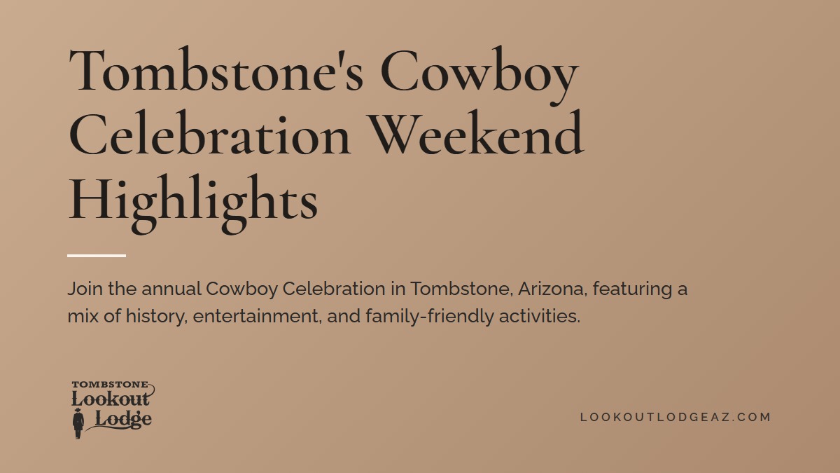 Title card reading Tombstone's Cowboy Celebration Weekend Highlights