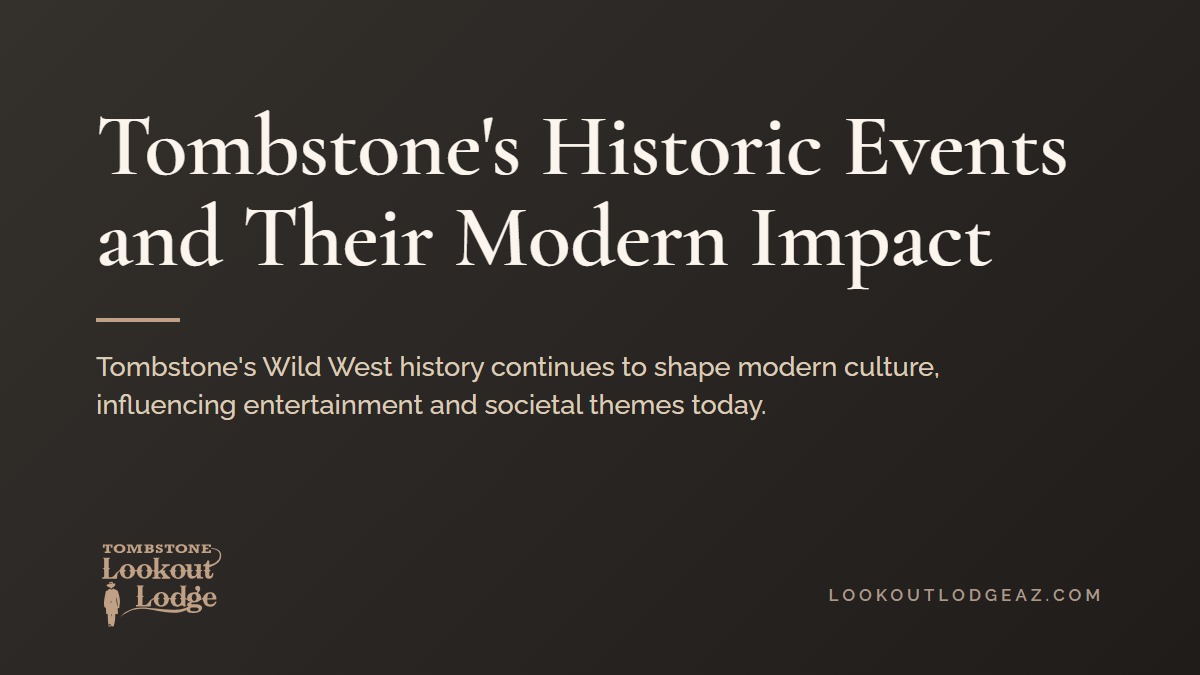 Title card reading Tombstone's Historic Events and Their Modern Impact