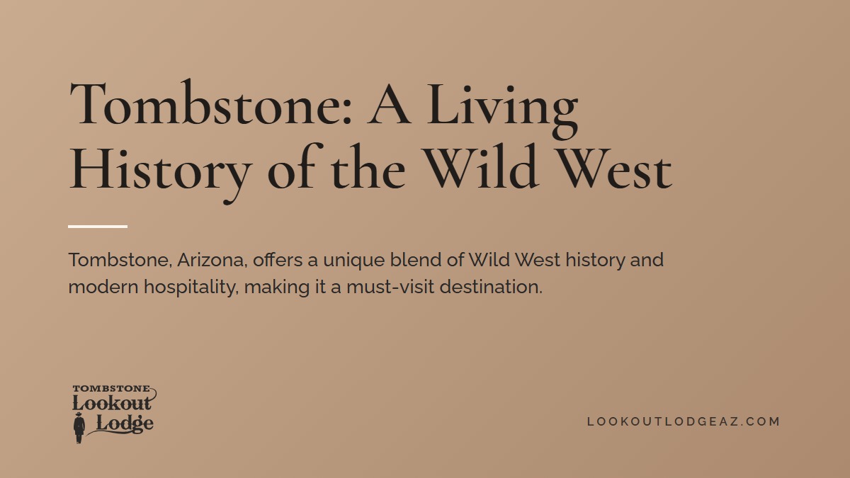 Title card reading Tombstone: A Living History of the Wild West