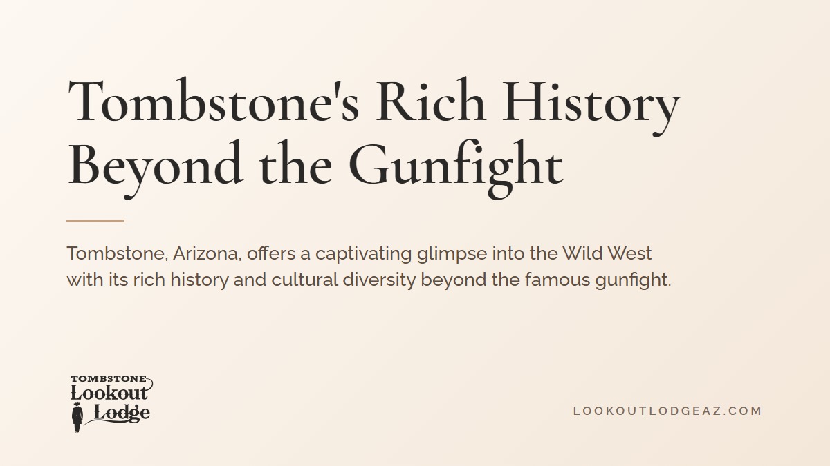 Title card reading Tombstone's Rich History Beyond the Gunfight