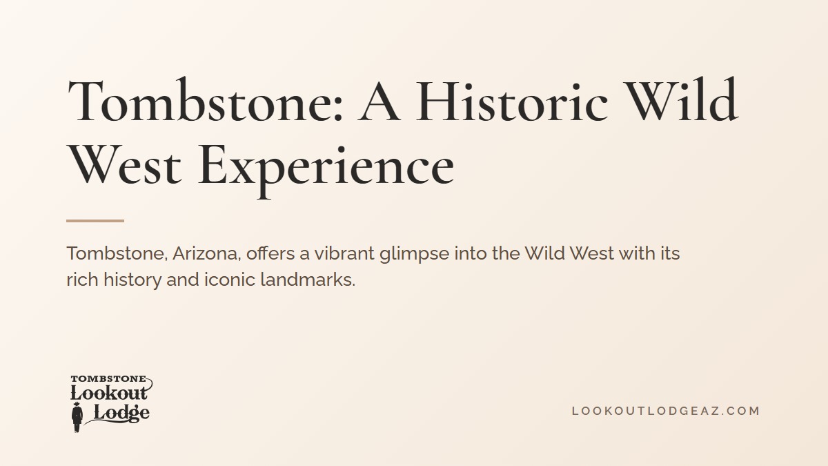 Title card reading Tombstone: A Historic Wild West Experience