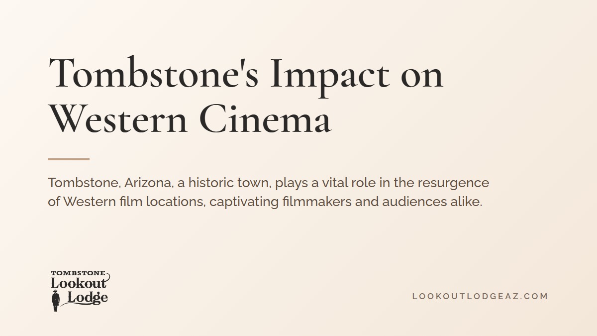 Title card reading Tombstone's Impact on Western Cinema